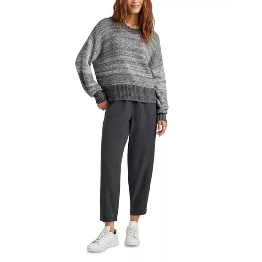 Splendid Collection Grey Mixed Knit Sweater Cashmere Wool Blend XL Cozy Fit - Picture 10 of 10